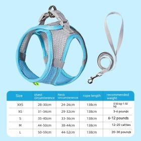 Hand Holding Rope Pet Dog Cat Breast Strap Summer Breathable