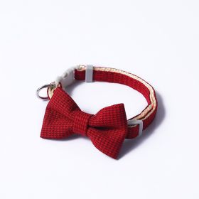 Pet Adjustable Bow Cat And Small Dog Collar