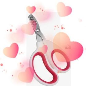 Round Hole Novice Supplies Blind Scissors (Option: 105MM 65MM-Double Hole Pink)
