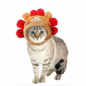 Curly Hair Pet Hat Cat Funny Dress Up Pet Products (Option: Hedgehog-Average Size)