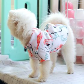 Small dog than the bear pomei thin summer cute shirt (Option: S-Flamingos)