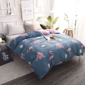 Cotton bed quilt cover (Option: Flamingo-160x210cm)