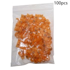 Bird foot ring split ring (Option: Orange-4MM-100pcs)