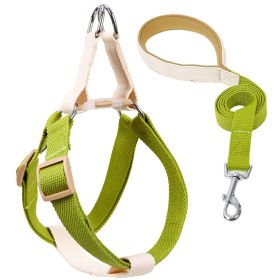 Color Pet Drawstring Leash Vest-style Dog Leash (Option: 7style-M)