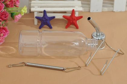Water Feeder Bottle Hanging For Pet Small Animal Drinking Pet Accessories (Option: Transparent-M)
