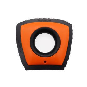 Silicone Shaver Pet Cleaning Supplies Hair Removal Brush (Color: Orange)
