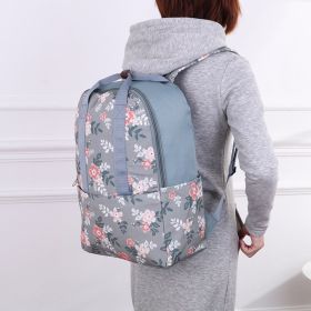New Korean travel waterproof backpack (Color: Light Grey)