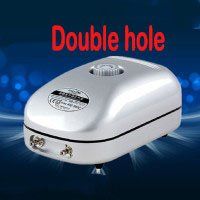 Ultra-quiet Air Pump Double Head  Four Head Fish Tank Oxygen Pump Oxygen Pump (Option: Double hole)