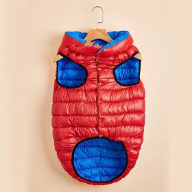 Winter Warm Down Cotton Dog Clothes (Option: Red Sapphire Blue-M)