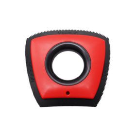 Silicone Shaver Pet Cleaning Supplies Hair Removal Brush (Color: Red)