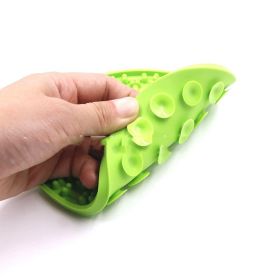 Pet Licking Mat For Silicone Shower (Option: Green-Round Thin)