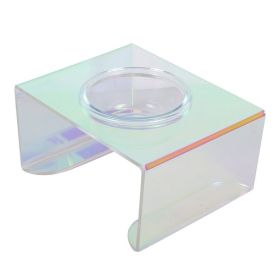 Pet Cat Dog Colorful Neck Table (Option: Colorful-Single Bowl)