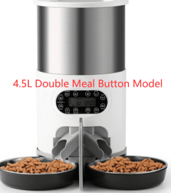 Automatic Chiqui pet feeder (Option: 4.5L Double Meal Button Model-US)
