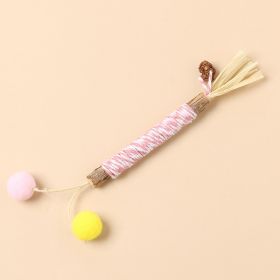 Molar Polygonum Multiflorum Feather Cat Teaser With Bell (Option: Red Rope Double Ball)