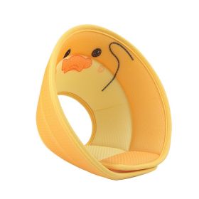 3D Printed Cartoon Breathable Type Collar (Option: Small Yellow Duck-L)
