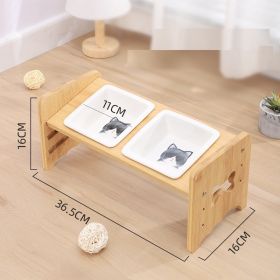 Adjustable Cat Bowl Dog Bowl Neck Protector Pet Supplies (Option: 04White-3layers adjustable)