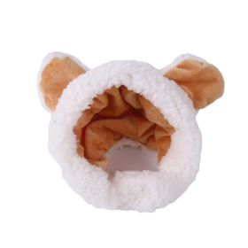 Curly Hair Pet Hat Cat Funny Dress Up Pet Products (Option: Fruit white-Average Size)