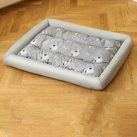 Summer Cool Sandwich Dog's Nest Cushion Pet Supplies (Option: Grey Cat-XL)