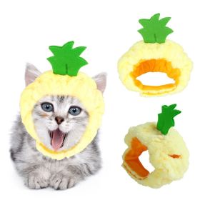 Curly Hair Pet Hat Cat Funny Dress Up Pet Products (Option: Pineapple-Average Size)