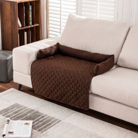 Anti-dirty Waterproof Pet Mat Ultrasonic Cotton Dog (Option: Coffee-90x135)