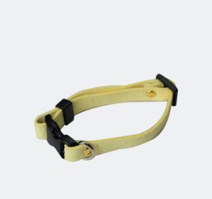 Pet Supplies Pet Cat Dog Accessories Bow Collar Diy Collar Velvet Adjustable (Option: Light Yellow-XS)