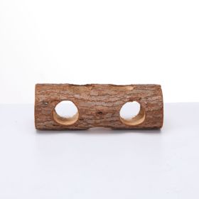 Hamster Solid Wood Pipe Bird Platform Rabbit Molar Dogs And Cats Toy Tree Tube (Option: 15cm)