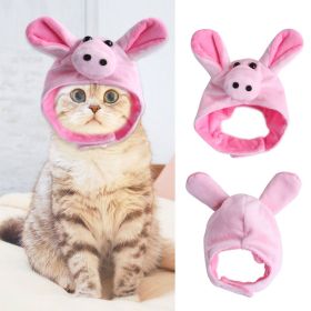 Curly Hair Pet Hat Cat Funny Dress Up Pet Products (Option: Pig-Average Size)