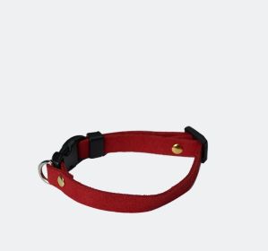 Pet Supplies Pet Cat Dog Accessories Bow Collar Diy Collar Velvet Adjustable (Option: Big Red-L)
