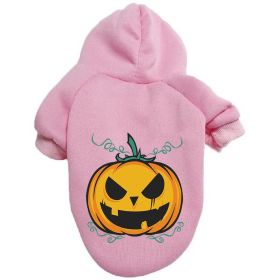 Halloween Pumpkin Dog Pattern Sweater Clothes (Option: Pumpkin Pink-3XL)