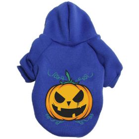 Halloween Pumpkin Dog Pattern Sweater Clothes (Option: Pumpkin Blue-7XL)