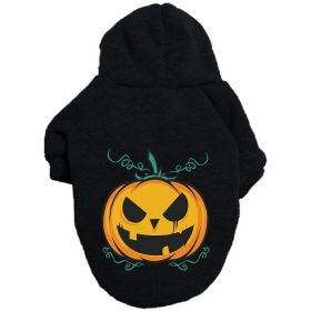 Halloween Pumpkin Dog Pattern Sweater Clothes (Option: Pumpkin Black-2XL)